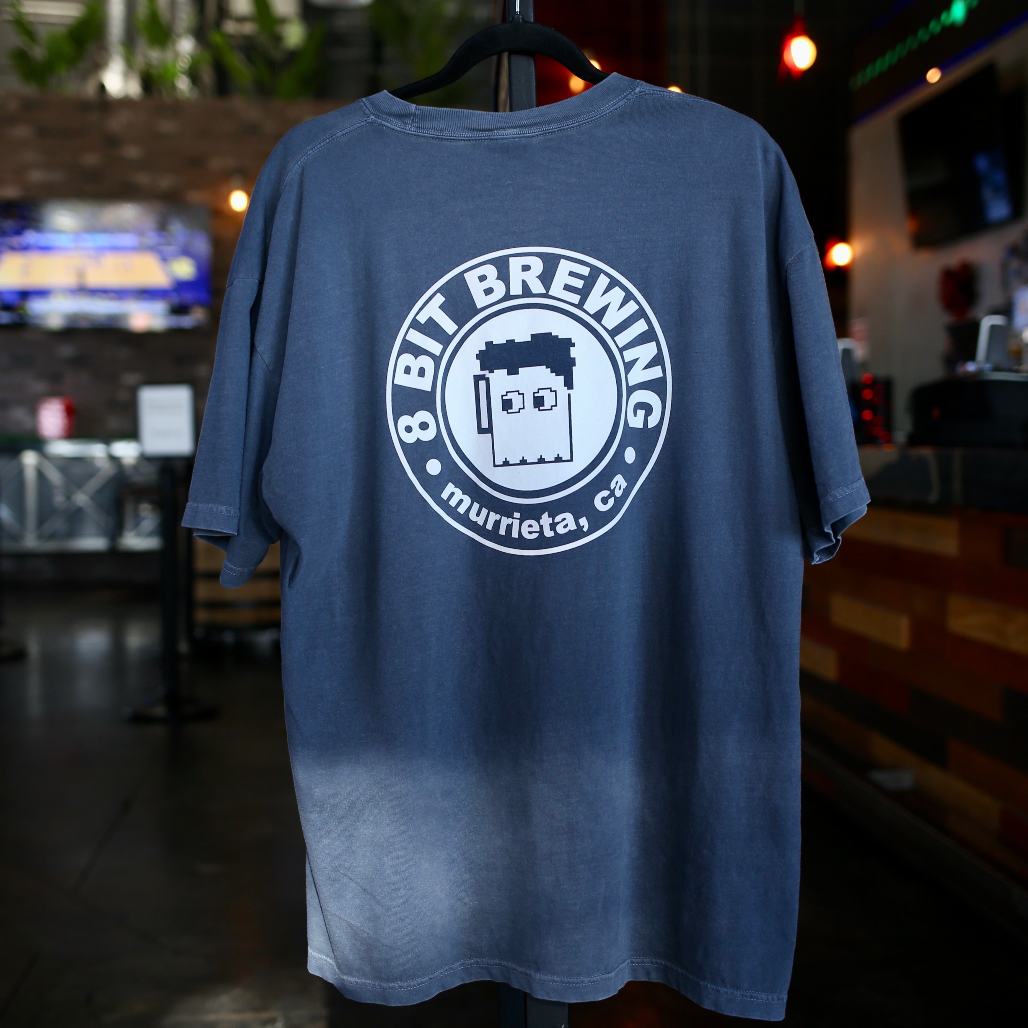 Circle Ghost Mug Tee - Denim