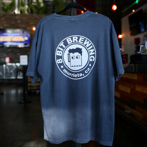 Circle Ghost Mug Tee - Denim